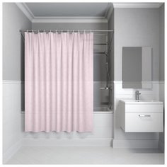 Штора для ванной IDDIS B55P218I11 180х200 розовый