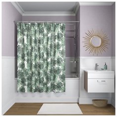 Штора для ванной IDDIS B13P218I11 180х200 зелeный