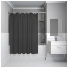 Штора для ванной IDDIS P34PV11I11 180 х 180 серый
