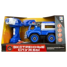 Винтовой конструктор 1 TOY Экстренные службы Т16962 Полицейский грузовик