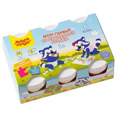 Мульти-Пульти краски пальчиковые Мои первые пальчиковые краски, 6 цветов х 35 мл (ПК_32368)
