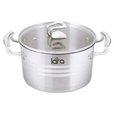 Кастрюля LARA Premium 4,4 л, сталь