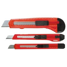 Matrix Набор 3 канцелярских ножей 78985 красный