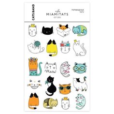 Miami tattoos Переводные тату Cats Band мультиколор