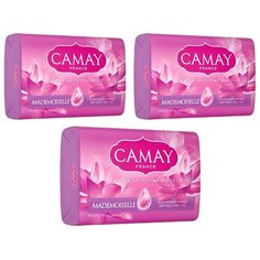 Мыло кусковое Camay Mademoiselle с ароматом цветка лотоса, 3 шт.
