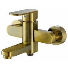 Смеситель для ванны с подключением душа KAISER Sonat 34022-1, бронза однорычажный