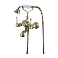 Смеситель с душевой лейкой KAISER Vincent 31022-1/31044 бронзовый