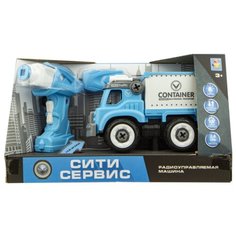 Винтовой конструктор 1 TOY Сити Сервис Т16965 Грузовик