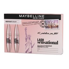 Maybelline New York Набор туши для ресниц Lash Sensational 2 шт., черный