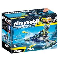 Набор с элементами конструктора Playmobil Top Agents 70007 Агент на скутере