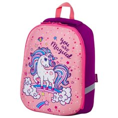 Пифагор ранец Eva Basic Unicorn (228811), розовый/фиолетовый