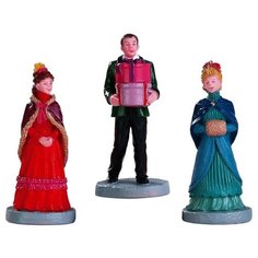 Фигурка LEMAX набор Новые праздничные шляпки 7 см 3 шт синий/красный/черный