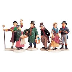 Фигурка LEMAX набор Городские жители 6.8 см 6 шт коричневый/зеленый/синий