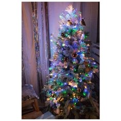 Гирлянда Kaemingk Лучи росы 180 см, 408 ламп, разноцветный/зеленый провод