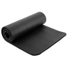 Коврик (ДхШхТ) 183х61х1 см Sangh Yoga mat черный однотонный