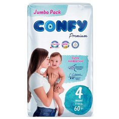 CONFY подгузники Premium 4 (7-14 кг) 60 шт.