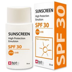 TETe Cosmeceutical эмульсия Sunscreen, SPF 30, 50 мл