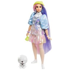 Кукла Barbie Extra в мерцающем наряде, GVR05