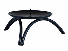 Подсвечник Олимп Омский свечной 13x6cm Black 890504