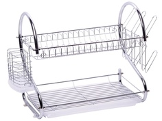 Сушилка для посуды Kamille 55x24.5x36cm Chrome 0764