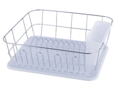 Сушилка для посуды Kamille 37x33x13.5cm White KM-0763D