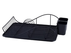 Сушилка для посуды Kamille 50x32x12.5cm Black KM-0761C