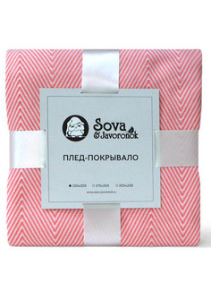 Покрывало Sova&Javoronok Зиг-заг 150x205cm Coral 27030118808