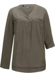 Блуза-рубашка с длинными рукавами Bonprix