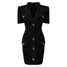 Платье из вискозы Balmain