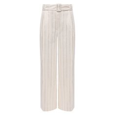 Брюки из вискозы и льна Zimmermann