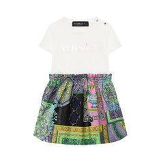 Хлопковое платье Versace
