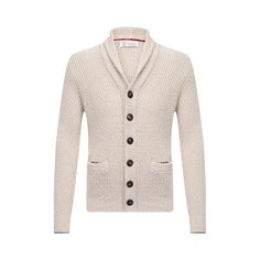 Кардиган из хлопка и льна Brunello Cucinelli