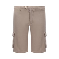 Шорты из хлопка и шелка Kiton