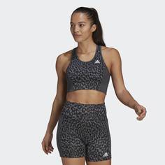 Спортивный бра AEROREADY Designed 2 Move Leopard adidas Athletics