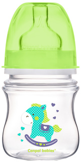 Бутылочка антиколиковая Canpol Babies EasyStart Toys зеленый 120 мл 3+ мес