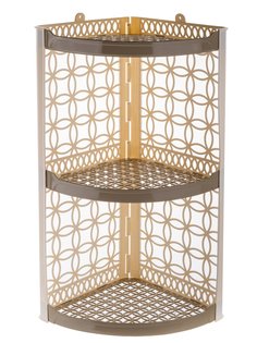 Полка для ванной комнаты Ар-Пласт, угловая, слоновая кость