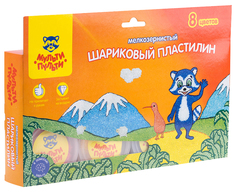 Шариковый пластилин Мульти-Пульти Енот в Новой Зеландии 8 цветов