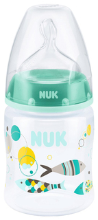 Бутылочка NUK First Choice с соской из латекса 150 мл 0-6 месяцев бирюзовая
