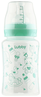 Бутылочка Lubby Классика с соской молочной 250 мл