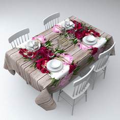 Скатерть прямоугольная Сирень srn574982 220x145