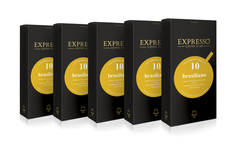 Кофе в капсулах Expresso Brasiliano 50 капсул для капсульной кофемашины системы Nespresso