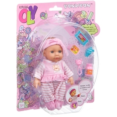 Игровой набор Bondibon Пупс OLY со звуком, 15 см