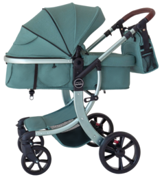 Коляска трансформер Aimile Original Silver изумрудный FTS-15