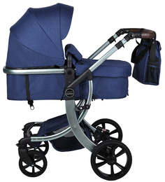 Коляска трансформер Aimile Original New Silver 608L синий
