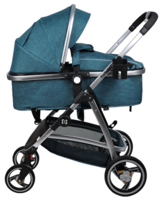 Коляска трансформер Pristina Голубой, Farfello