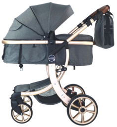 Коляска трансформер Aimile Original Gold графит FTG-12