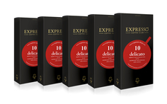 Кофе в капсулах Expresso Delicato 50 капсул для капсульной кофемашины системы Nespresso