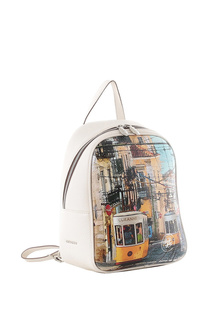 Рюкзак женский Curanni 2441 CU ТРАМ ЛАТТЕ белый средний