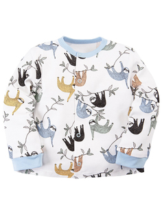 Кофта с окантовкой горловины Мамин ленивец Веселый малыш 24322/мал/A р.56