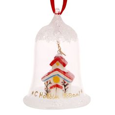 Новогоднее подвесное украшение "Домик", 5x5x7,5 см Феникс Present